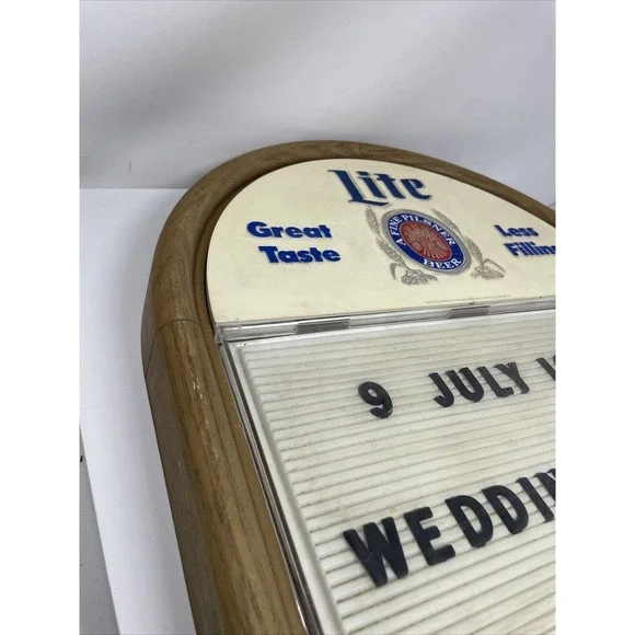 Miller Lite 1984 marquee sign unique wedding dislplay vintage letters removable